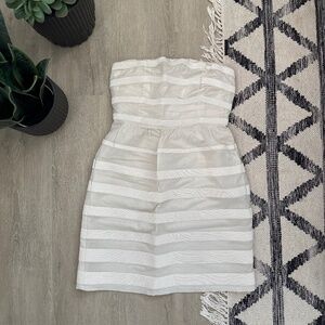J.Crew Strapless Off White Dress | Size 2